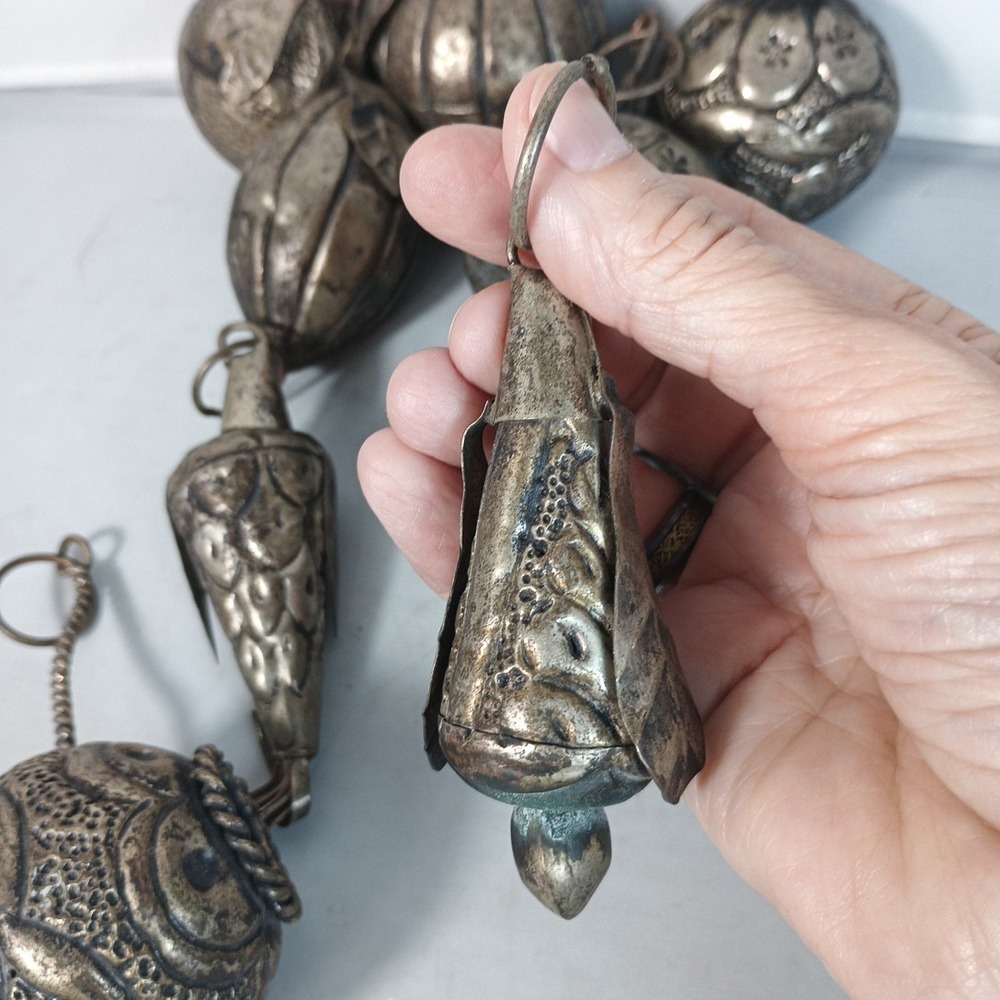 Brazilian Penca de Balangandan 9 Charms Amulets Brazil Slave History - Picture 3 of 5